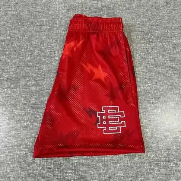 Bape x Eric Emanuel Red Shorts